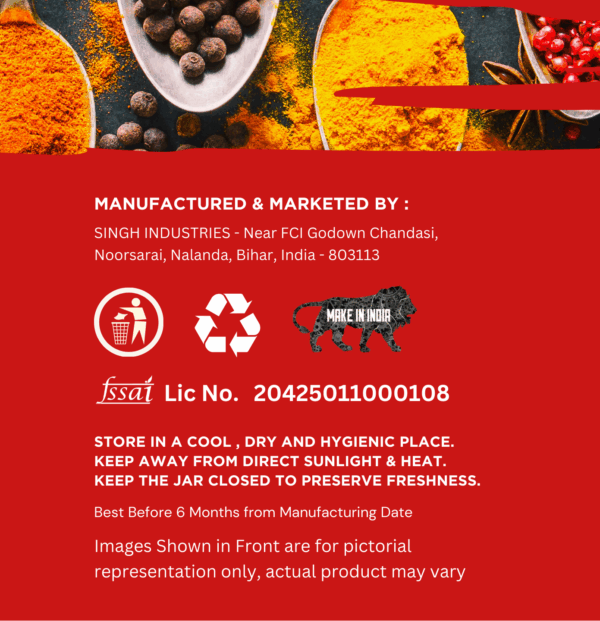The Crunches Roasted Makhana (Fox Nuts) – Peri Peri | Spicy High-Protein, Fiber-Rich Snack (Vegan & Gluten-Free) (80g Jar) - Image 5